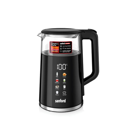 Sanford 1.7L Digital Electric Kettle with Touch Display and 7 Preset Programs | SF3361EK - buysanford
