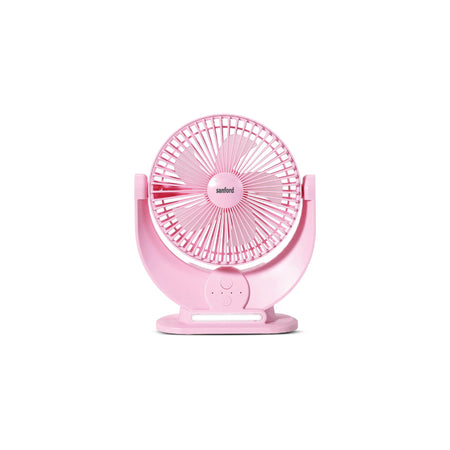 Sanford 7-Inch Rechargeable Table Fan with 3600mAh Battery and LED | SF6669MFN - buysanford