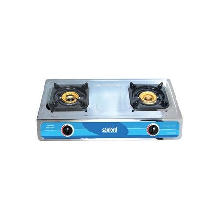 Sanford Double Burner Stainless Steel Gas Stove | SF5220GC - SANFORD MIDDLE EAST DWC L.L.C