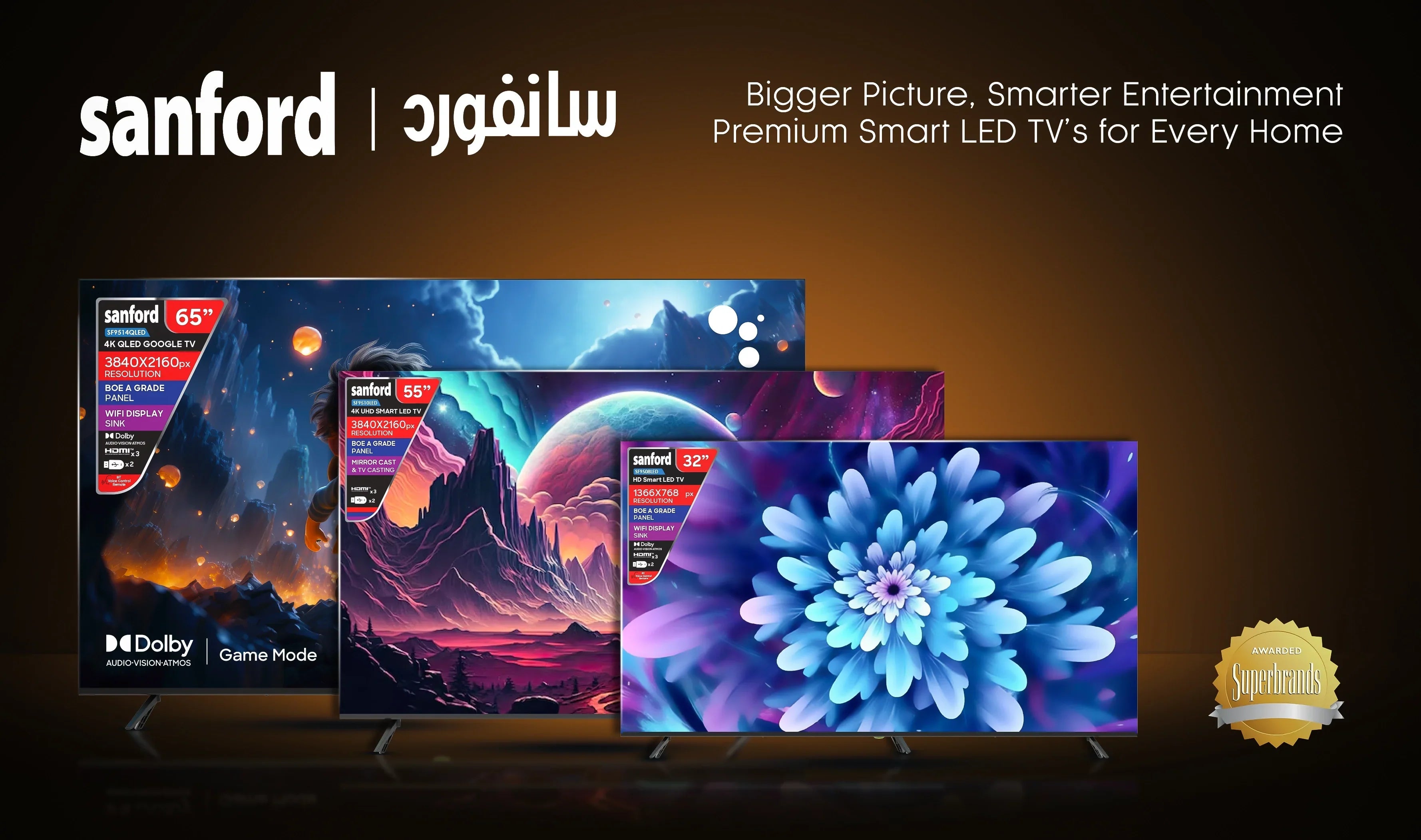 Smart TVs, Google TVs, and QLED TVs in the UAE