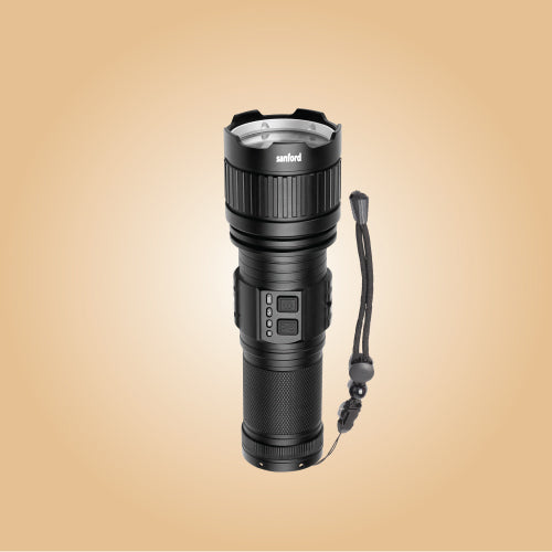 radiant lighting poster featuring premium rechargeable lighting product sanford