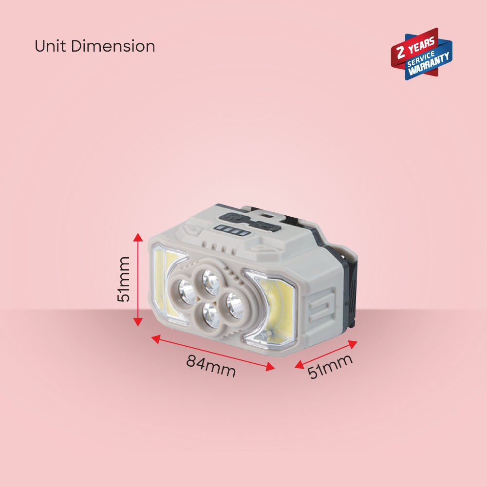 Sanford Rechargeable LED Headlamp with 20W Light, COB LEDs & 5000mAh Battery | SF1054HL - buysanford