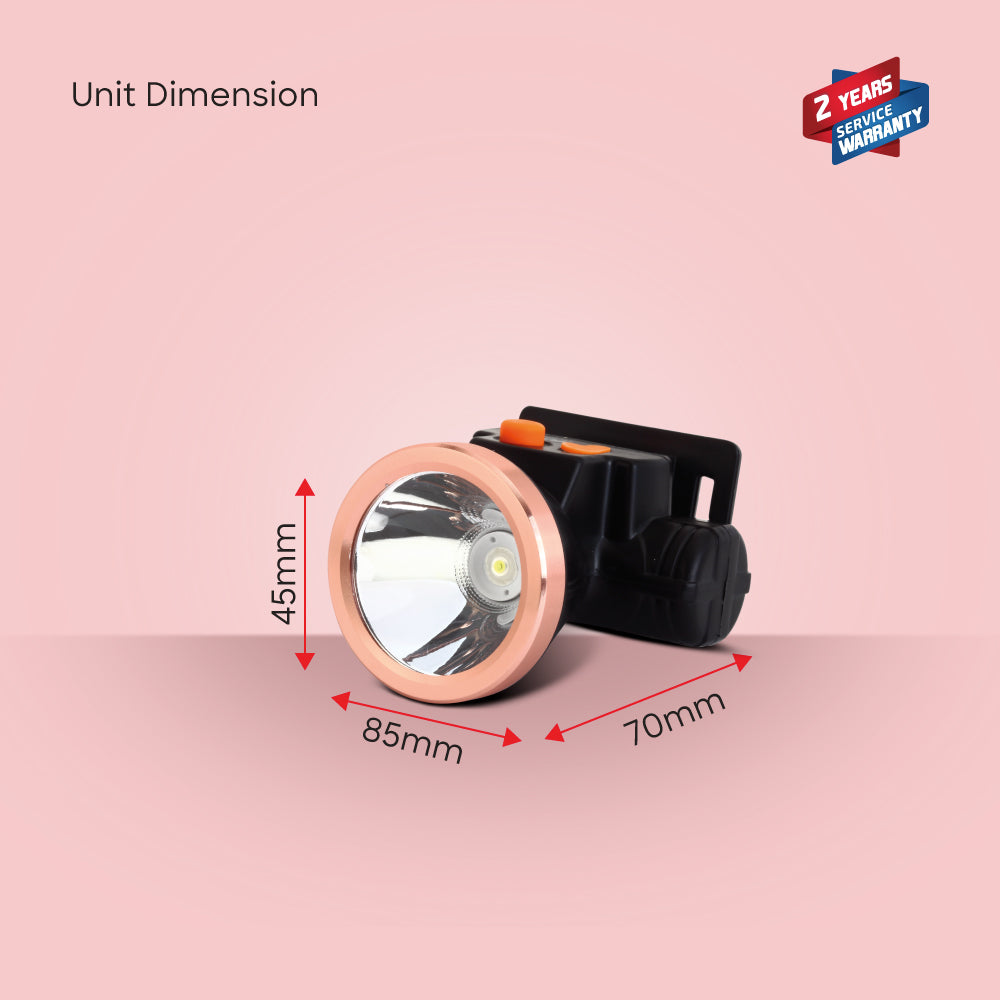 Sanford Rechargeable LED Headlamp with 3W Bright Light and USB Charging | SF1052HL - buysanford