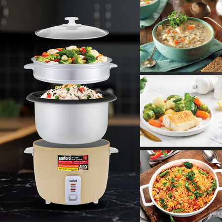 1.5L automatic rice cooker non stick pot keep warm function sanford 6