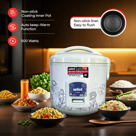 1.5L electric rice cooker automatic cooking sanford 3