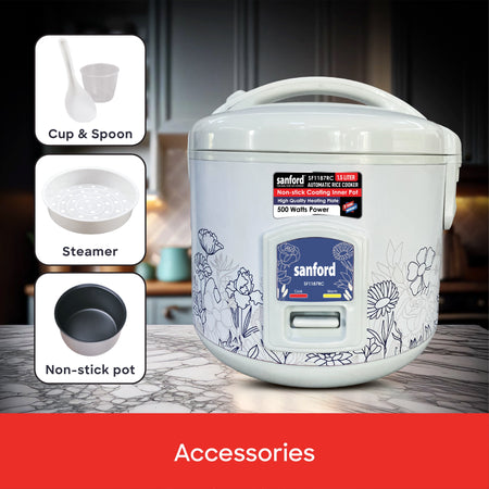 1.5L electric rice cooker automatic cooking sanford 5