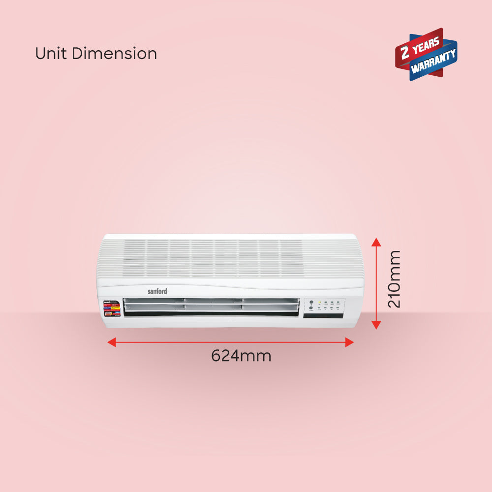 Sanford 2000W Wall-Mounted PTC Ceramic Heater with Remote, Timer & Dual Heat Settings | SF1221RH - buysanford