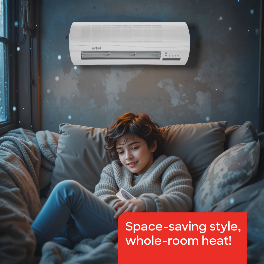 Sanford Wall Mounted Room Heater With Remote | SF1221RH - buysanford