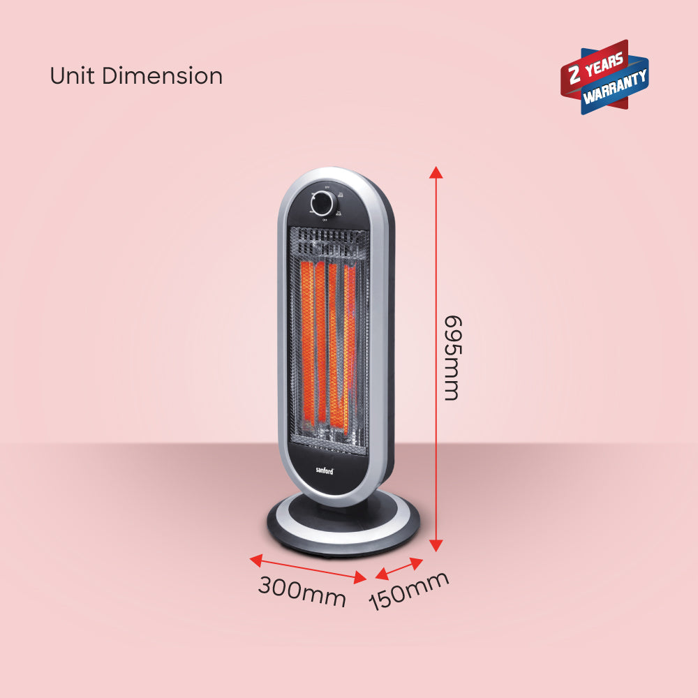 Sanford 900W Quartz Room Heater with Tip-Over Safety | SF1282CRH - buysanford