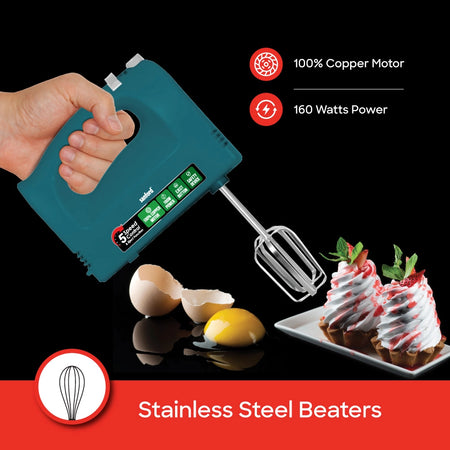 160W hand mixer 5 speed control eject function sanford 4