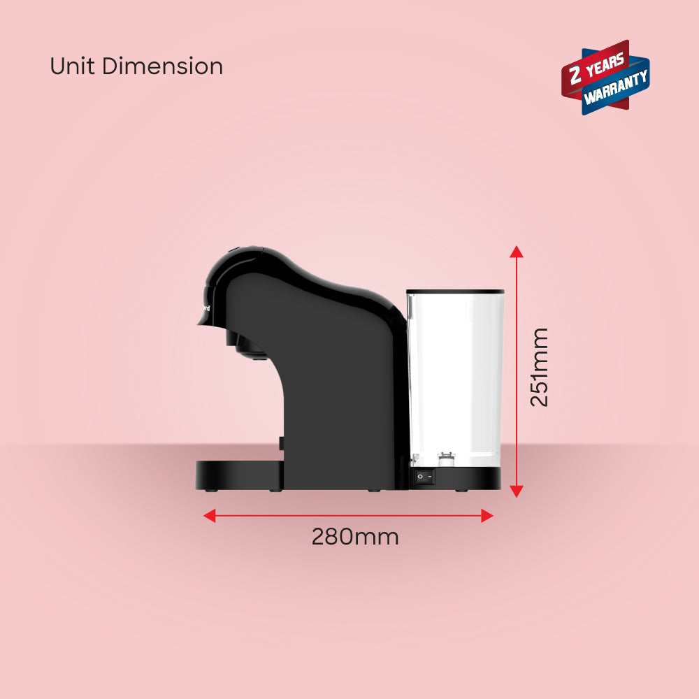 Sanford 1400W 3-in-1 Capsule Coffee Maker with High Pressure Italian Pump | SF1384CM - buysanford