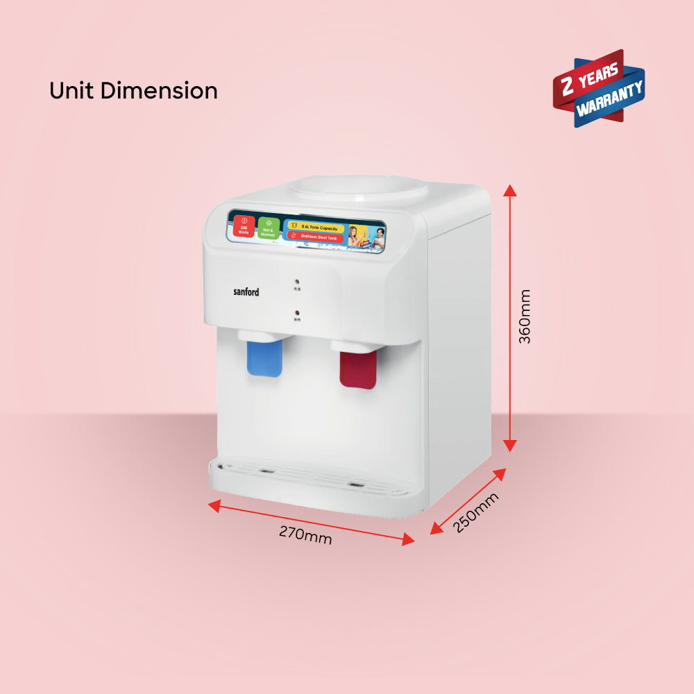 Sanford  Desktop Dual Hot Normal Water Dispenser | SF1404WD - buysanford