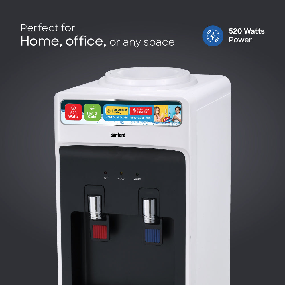 Sanford compact water cooler for offices and small kitchens