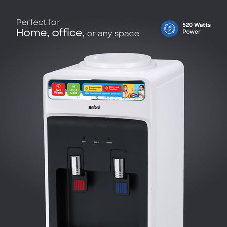 Sanford compact water cooler for offices and small kitchens