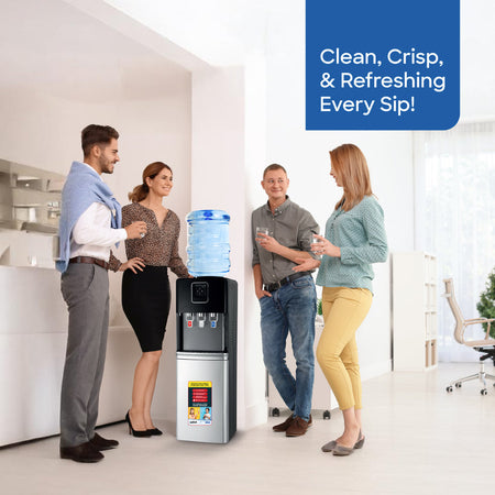 Sanford Hot & Cold Top Load Water Dispenser with Integrated Refrigerator | SF1416WD - buysanford