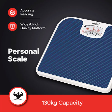 mechanical personal scale analog body weight 130kg capacity sanford 3