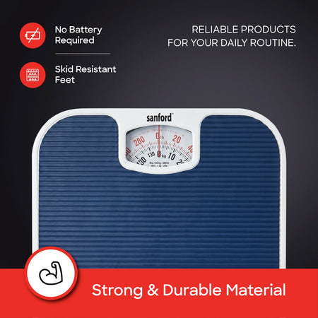 mechanical personal scale analog body weight 130kg capacity sanford 4