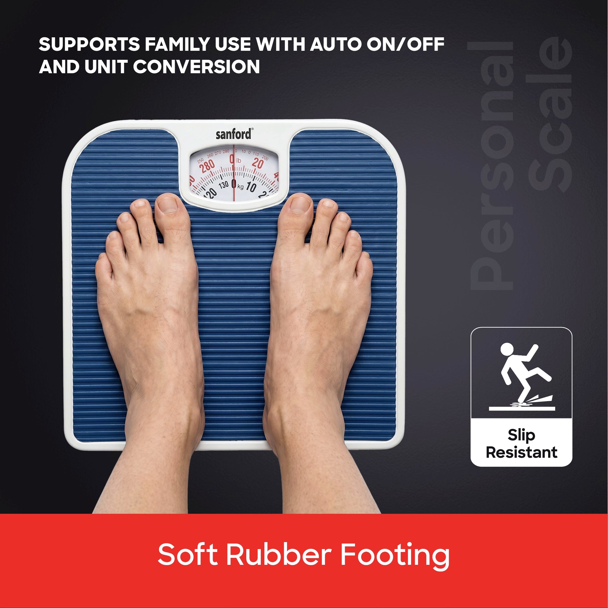 mechanical personal scale analog body weight 130kg capacity sanford 5