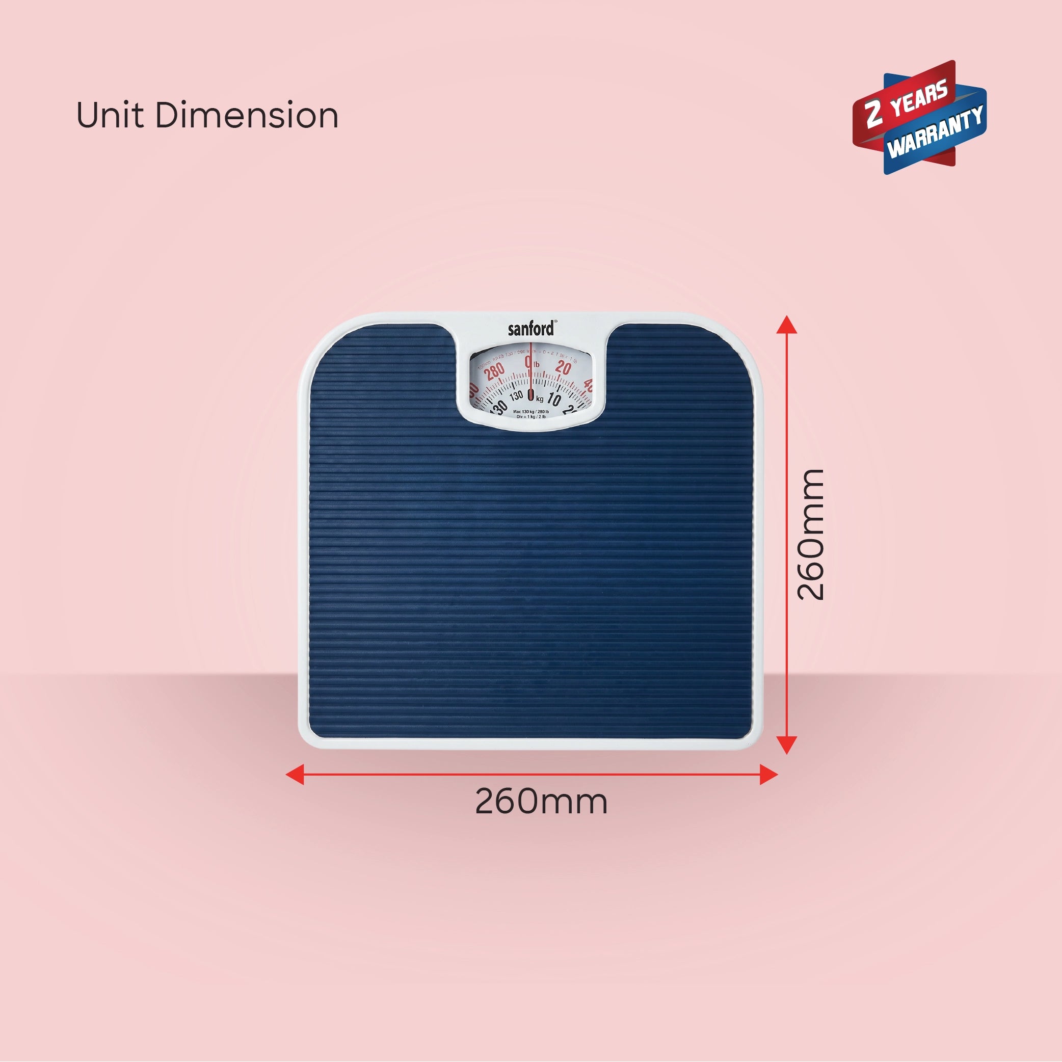 mechanical personal scale analog body weight 130kg capacity sanford 6