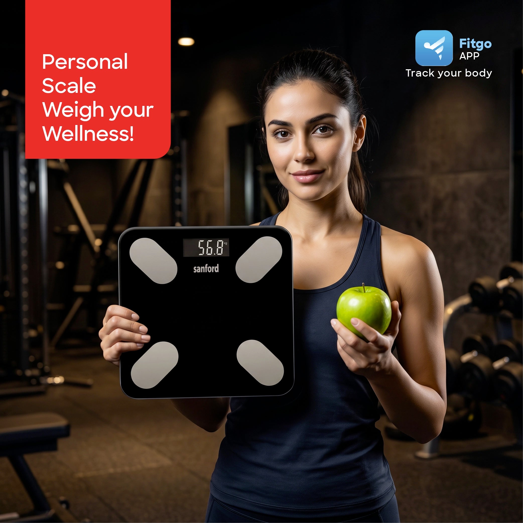 smart WiFi personal scale digital body metrics sanford 2