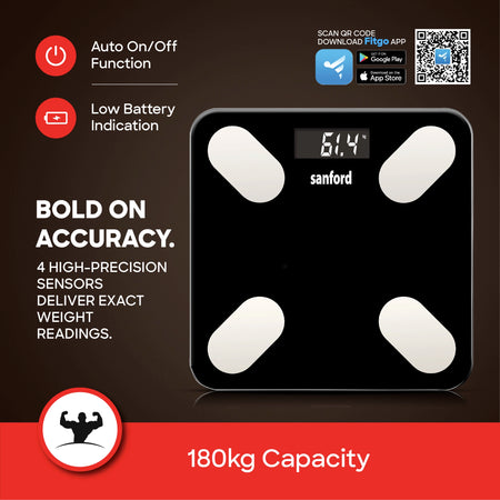 smart WiFi personal scale digital body metrics sanford 3