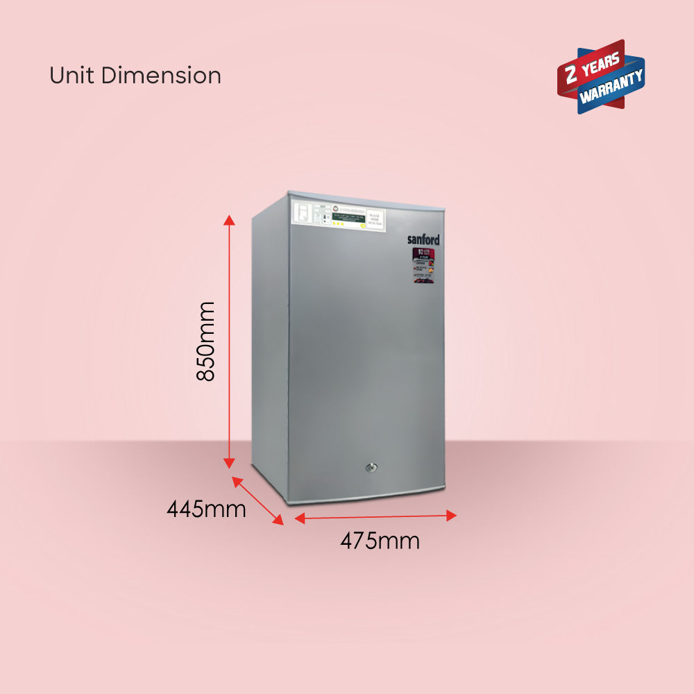 Sanford 92L Single Door Refrigerator - Defrost | SF1704RF - buysanford
