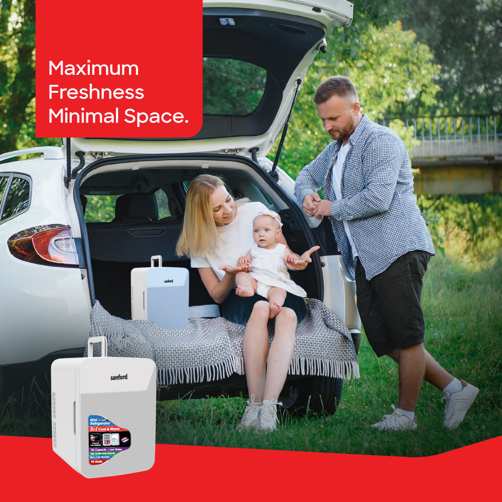 Sanford 10L 2-in-1 Mini Fridge with Cooling and Warming – Portable with Car Adapter | SF1715MRF - buysanford