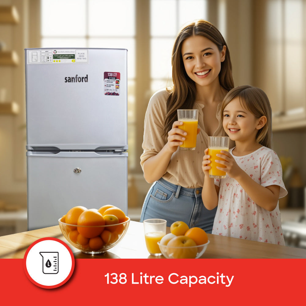 Sanford 138L Double Door Refrigerator - Defrost | SF1720RF - buysanford