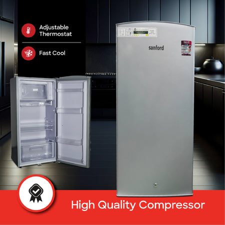 190L refrigerator freezer anti bacterial interior sanford 4