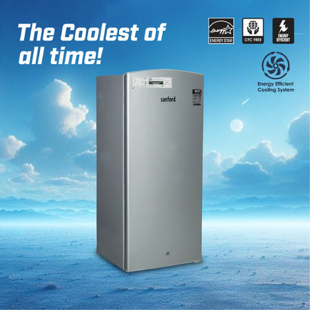 190L refrigerator freezer anti bacterial interior sanford 5