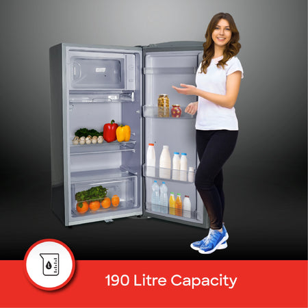 190L refrigerator freezer anti bacterial interior sanford 3