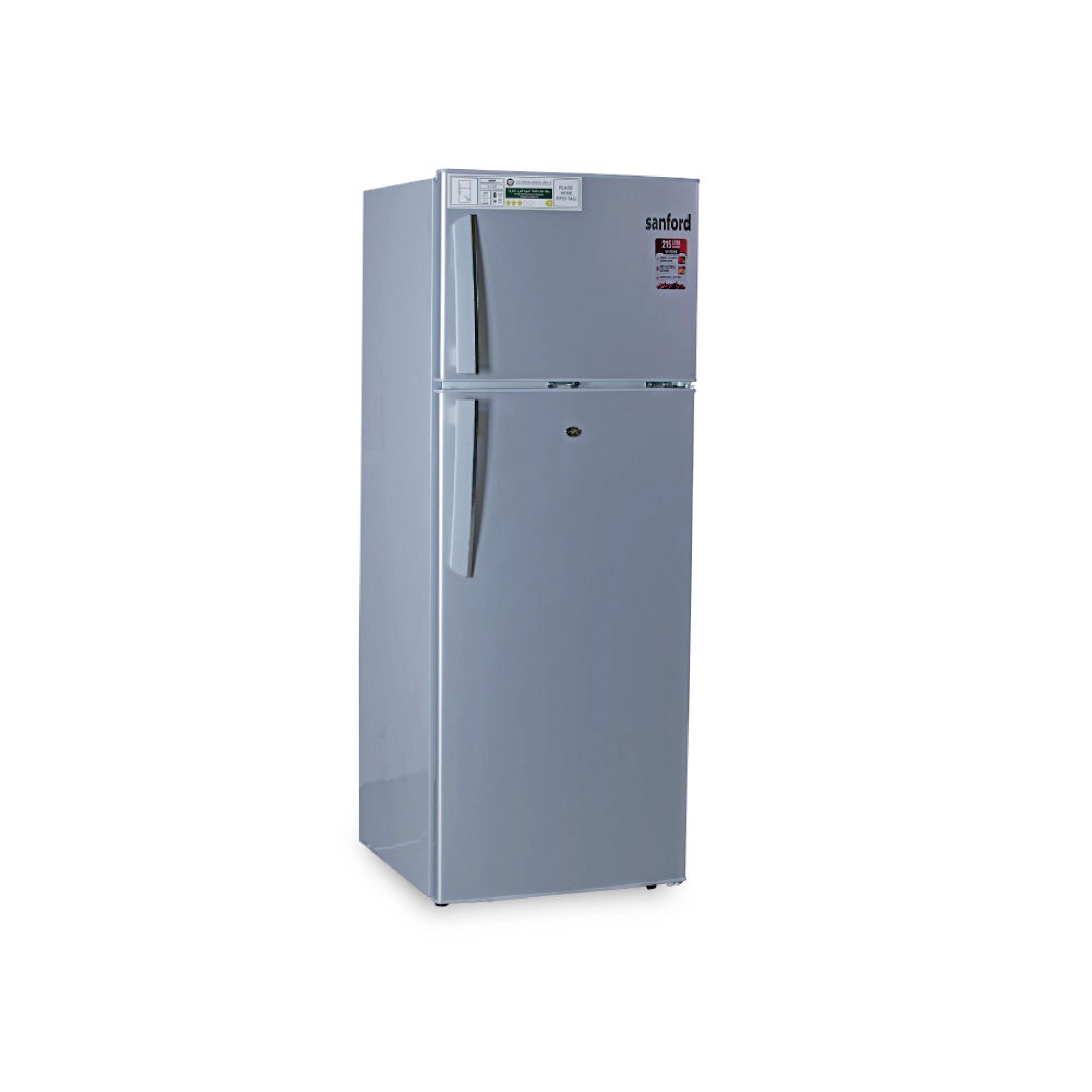 215L double door refrigerator energy efficient cooling freezer sanford 1
