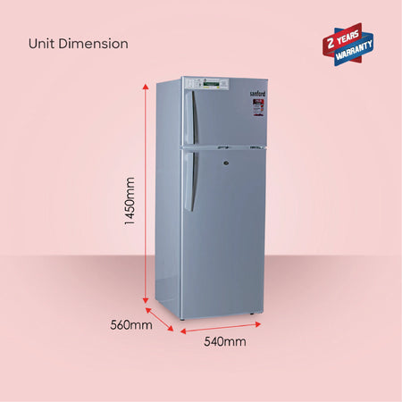 215L double door refrigerator energy efficient cooling freezer sanford 6