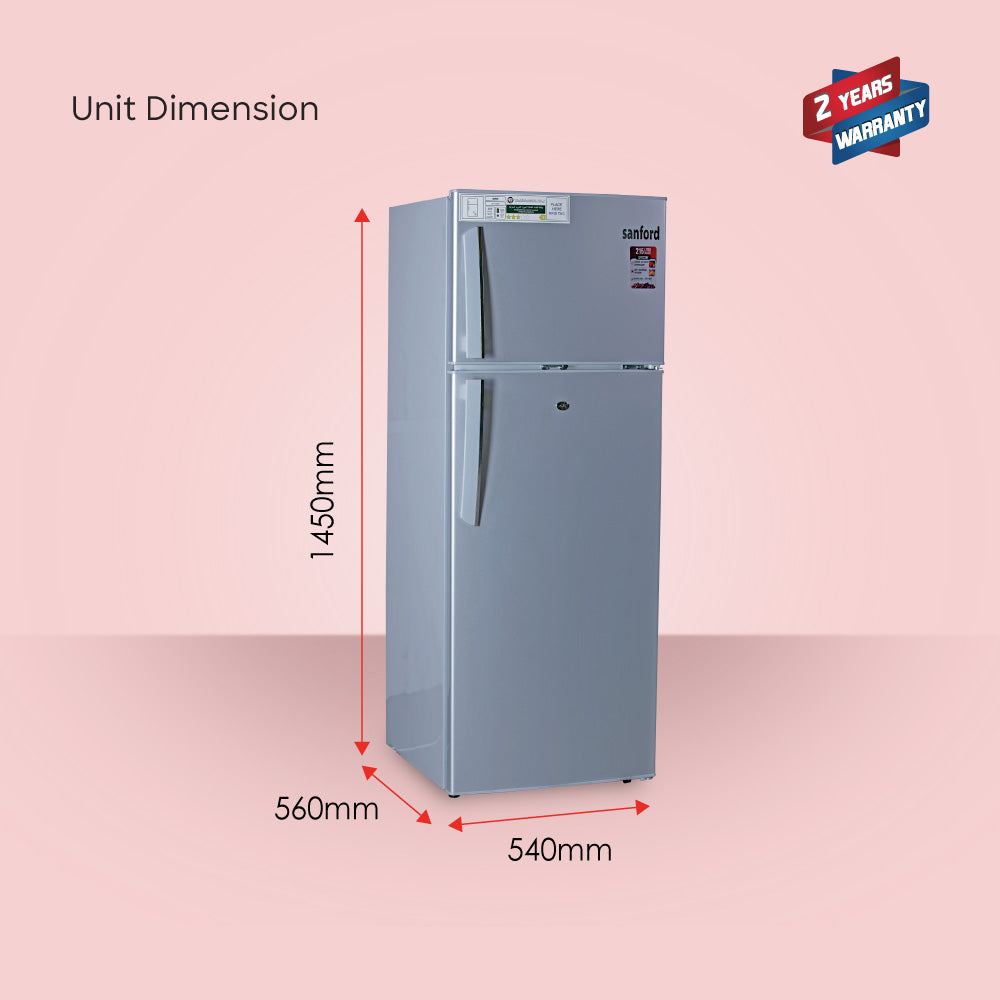 Sanford 215L Double Door Refrigerator - Defrost | SF1722RF - buysanford