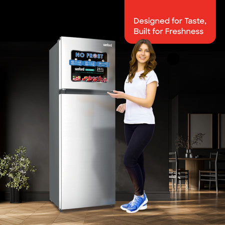 Sanford 251L Double Door Refrigerator With No Frost Technology | SF1724RF - buysanford