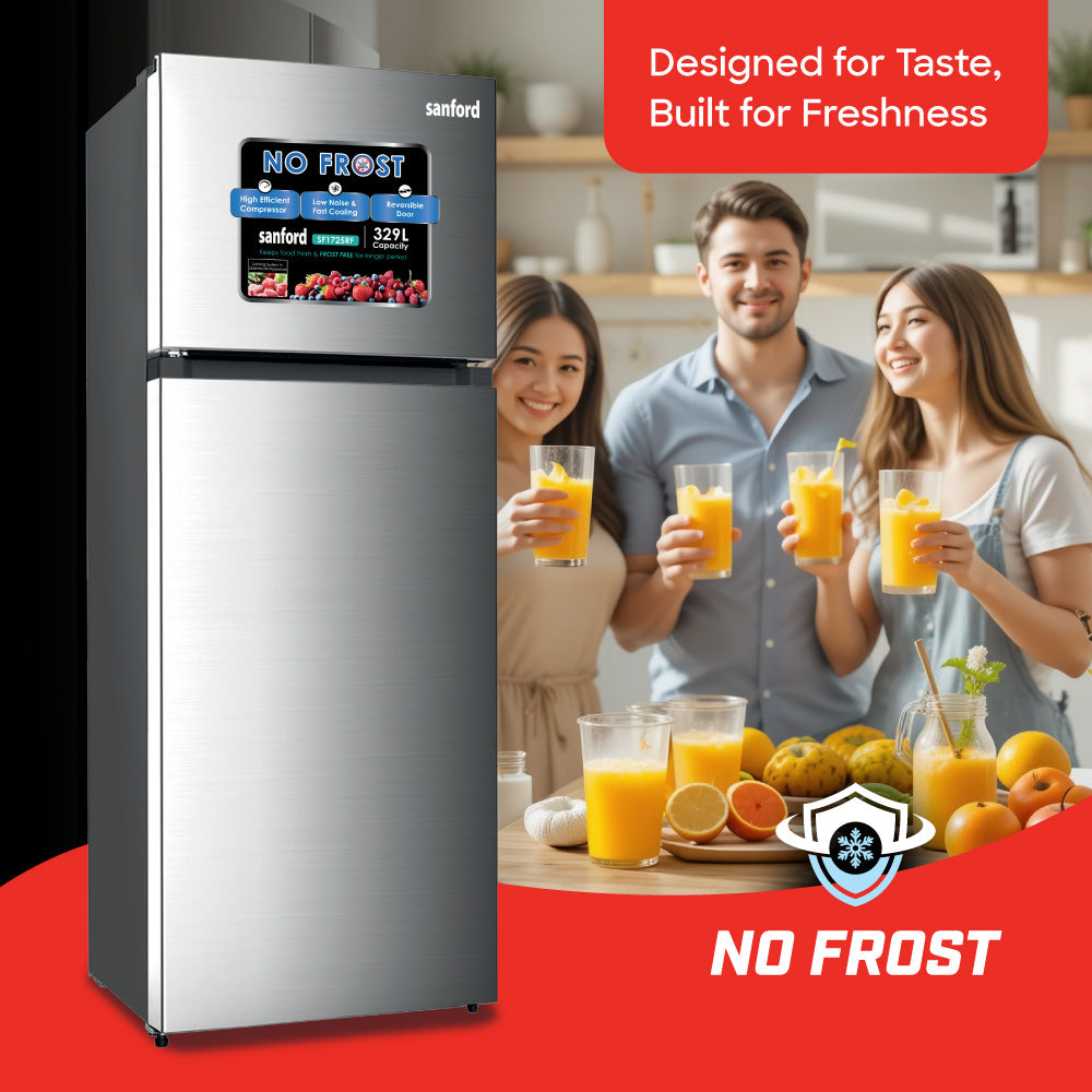 Sanford 329L Double Door Refrigerator With No Frost Technology | SF1725RF - buysanford