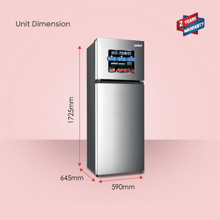 Sanford 329L Double Door Refrigerator With No Frost Technology | SF1725RF - buysanford