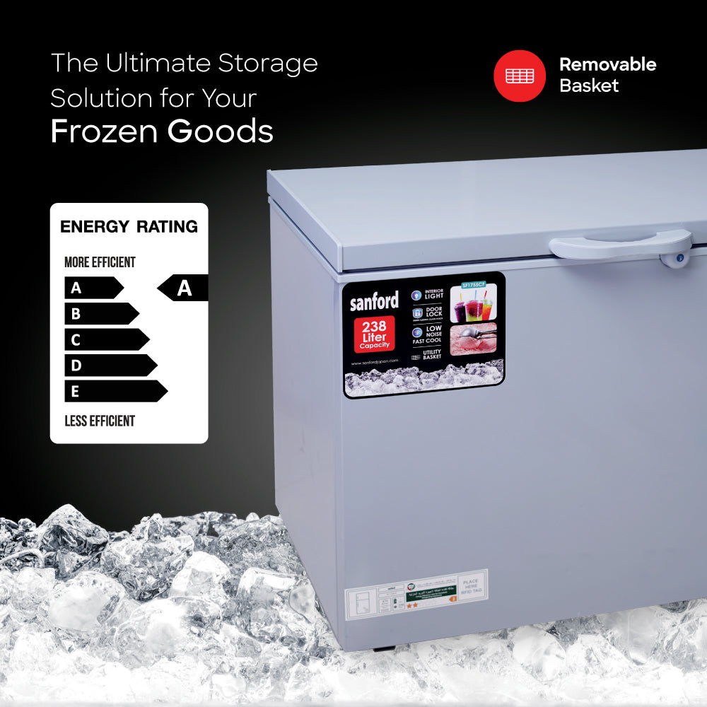SANFORD CHEST FREEZER 238.0 LITRE - buysanford