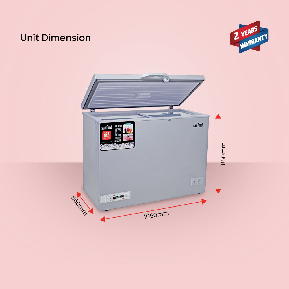SANFORD CHEST FREEZER 238.0 LITRE - buysanford