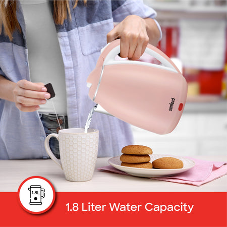 1.8L electric kettle 1500W double layer cool touch body sanford 4