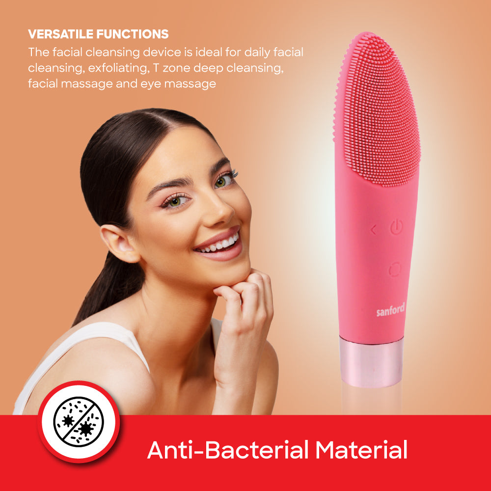 Sanford Rechargeable Multi-Function Beauty Device with Facial Cleanser & Massager | SF1920LSR - buysanford