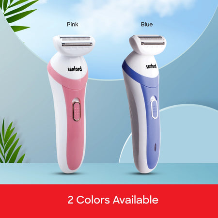 Sanford Lady Shaver SF1924LSR - Portable Cordless Design for Beauty Grooming Dubai - In-Use View