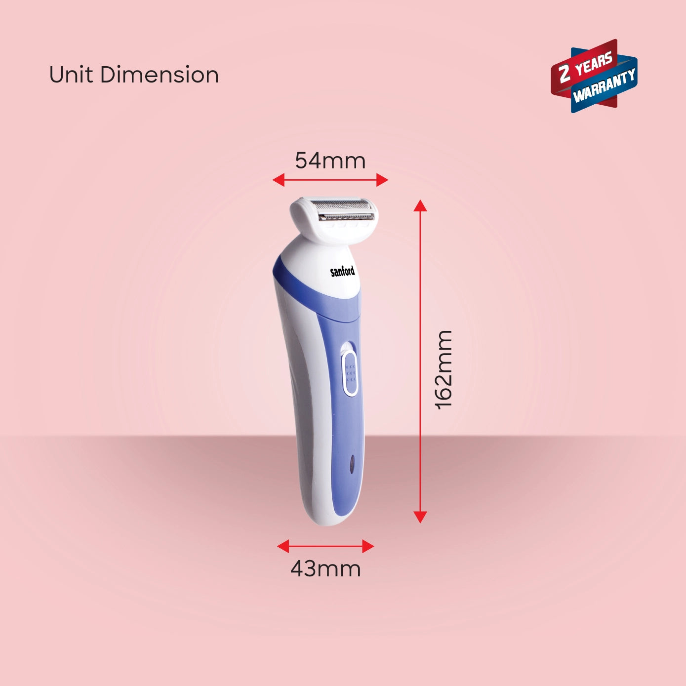 rechargeable lady shaver portable personal grooming device sanford 6
