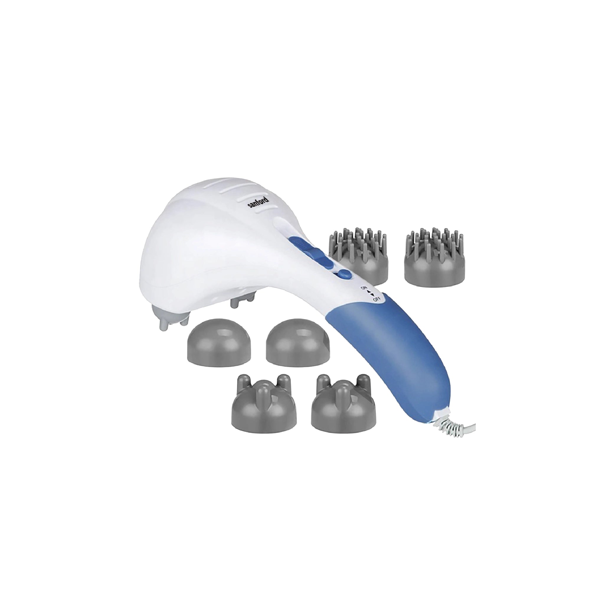 electric body massager 35W handheld 3 heads speed control sanford 1