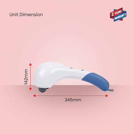 Sanford 35W Handheld Electric Body Massager with 3 Interchangeable Heads & Speed Control | SF1931MSG - buysanford