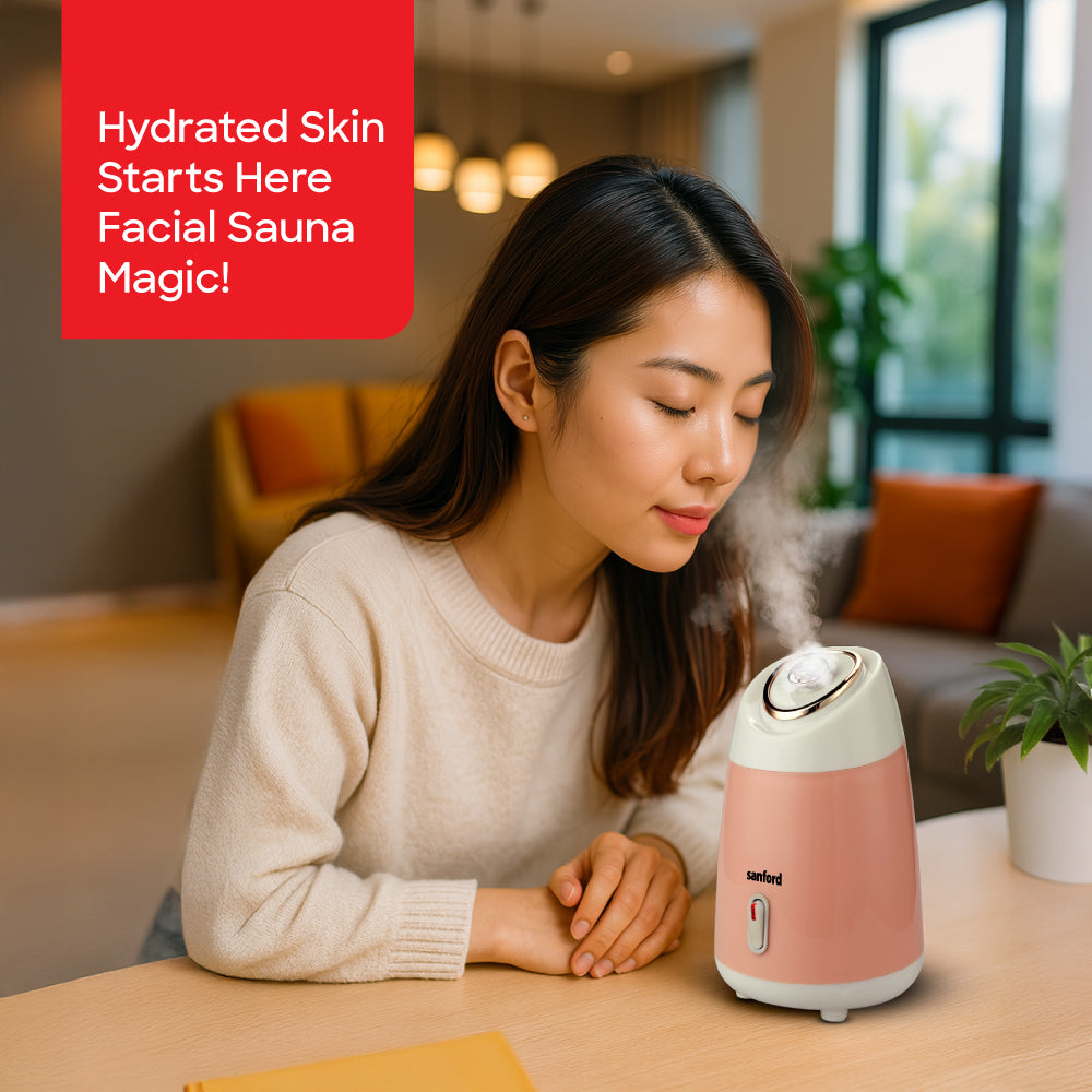 Sanford Facial Steamer and Humidifier with Hydrating Warm Steam for Skin Care | SF1947FS