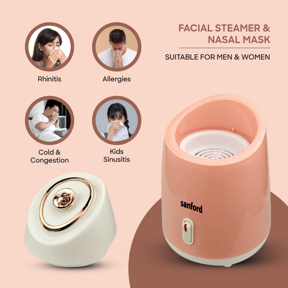 Sanford Facial Steamer and Humidifier with Hydrating Warm Steam for Skin Care | SF1947FS - buysanford