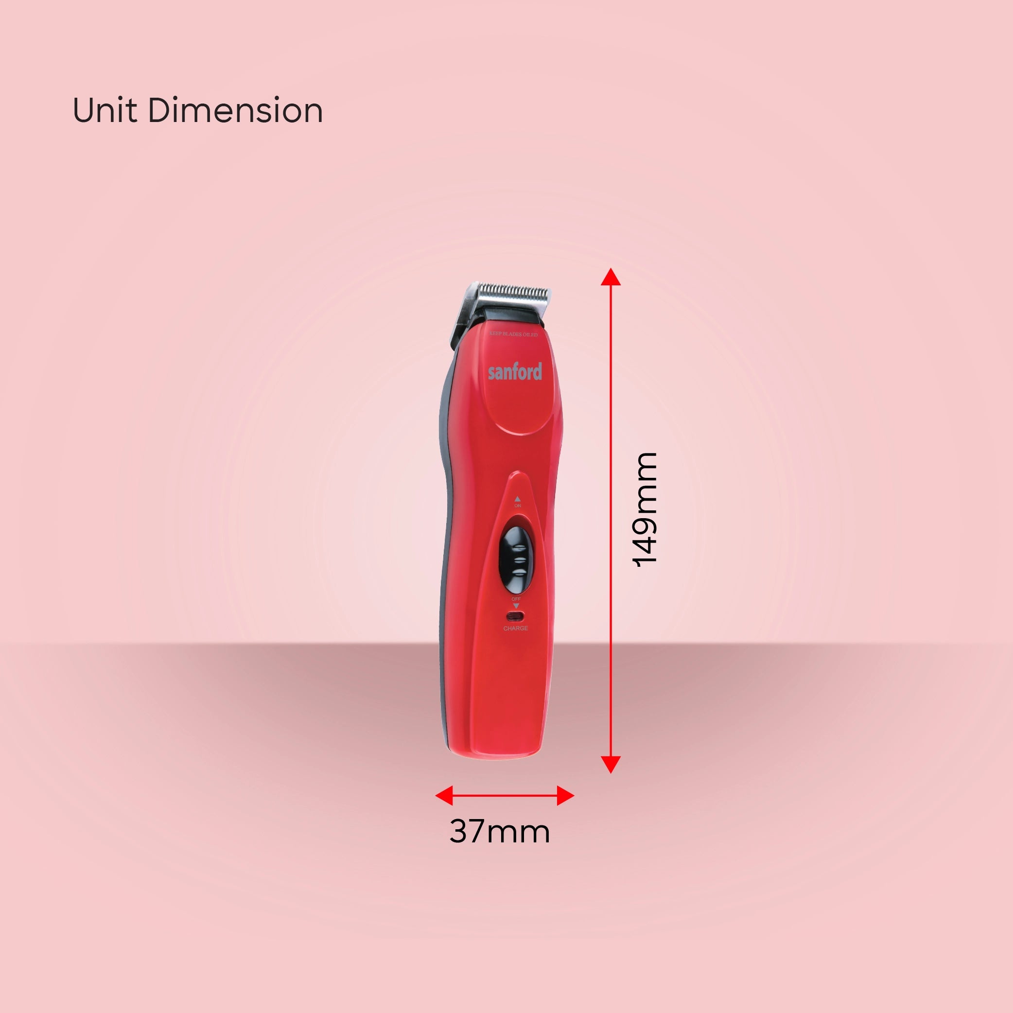 hair trimmer 5 level comb adjustment charging stand sanford 6