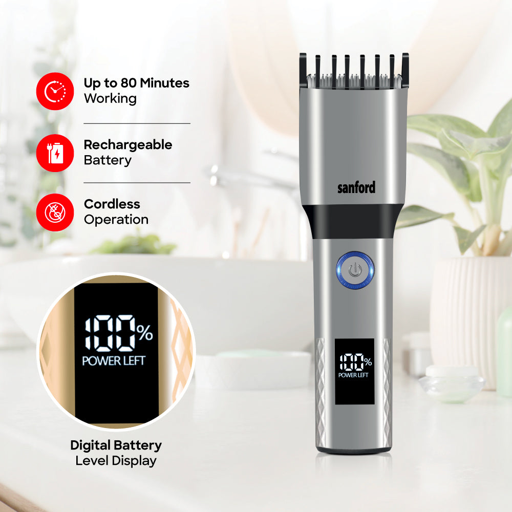 Sanford Rechargeable Cordless Digital Hair Trimmer | SF1953HC - buysanford