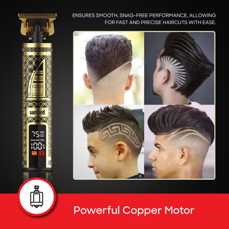 Sanford Cordless Hair Clipper with Digital Display and T Blade | SF1954HC - buysanford
